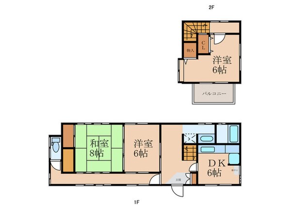 恒見青木様貸家の物件間取画像